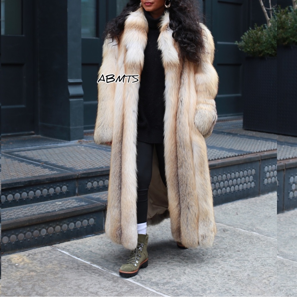Real Golden Isle Fox Fur Coat